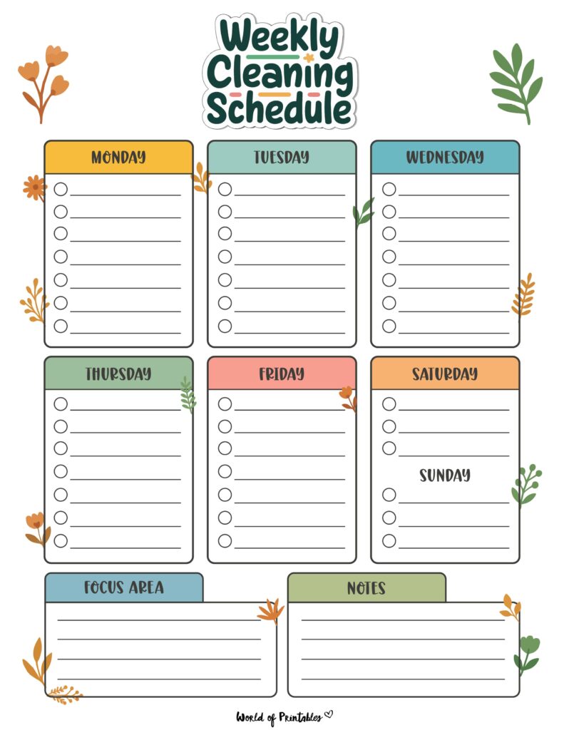 Printable Weekly Cleaning Schedule-06