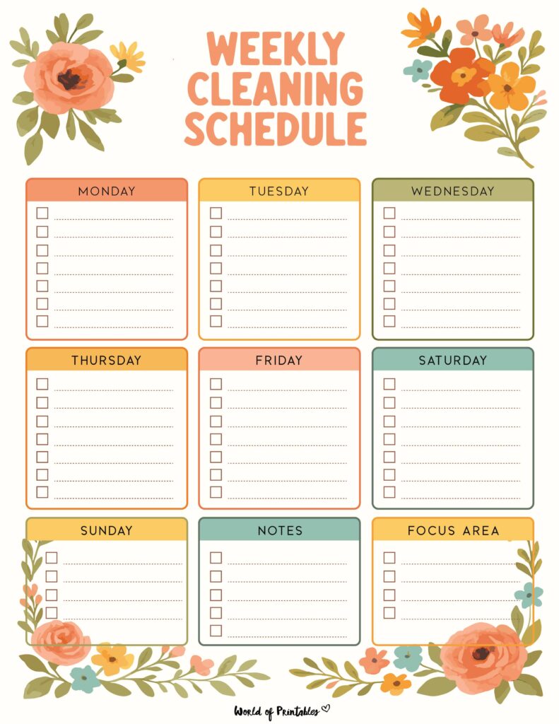 Printable Weekly Cleaning Schedule-07