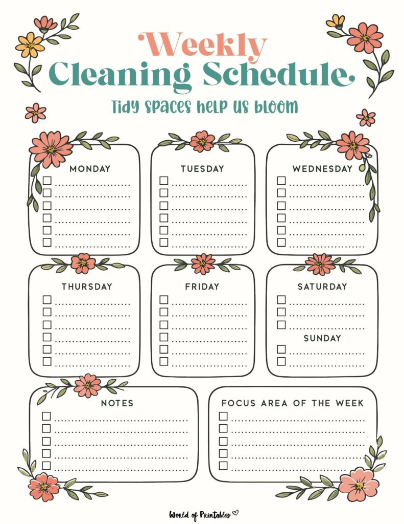 Printable Weekly Cleaning Schedule-08