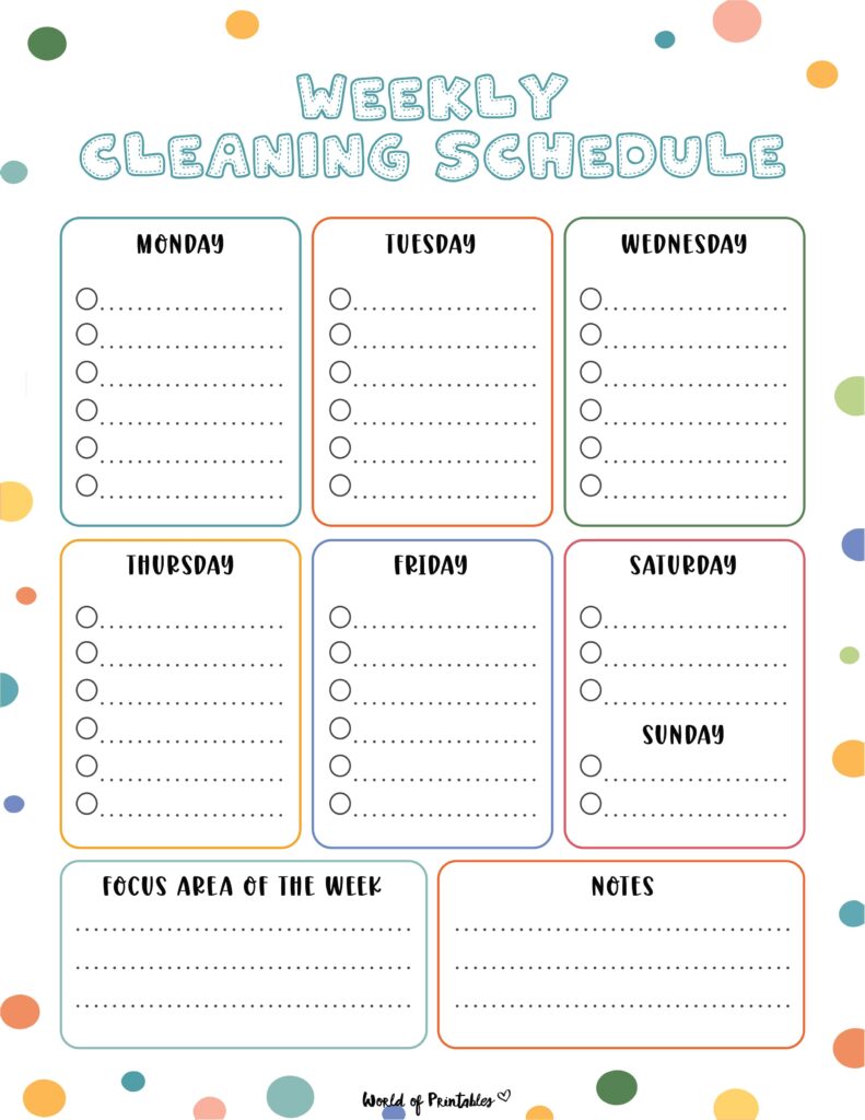 Printable Weekly Cleaning Schedule-11