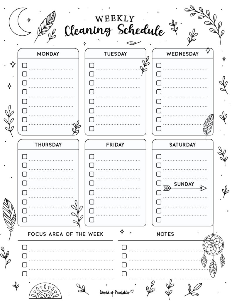 Printable Weekly Cleaning Schedule-115
