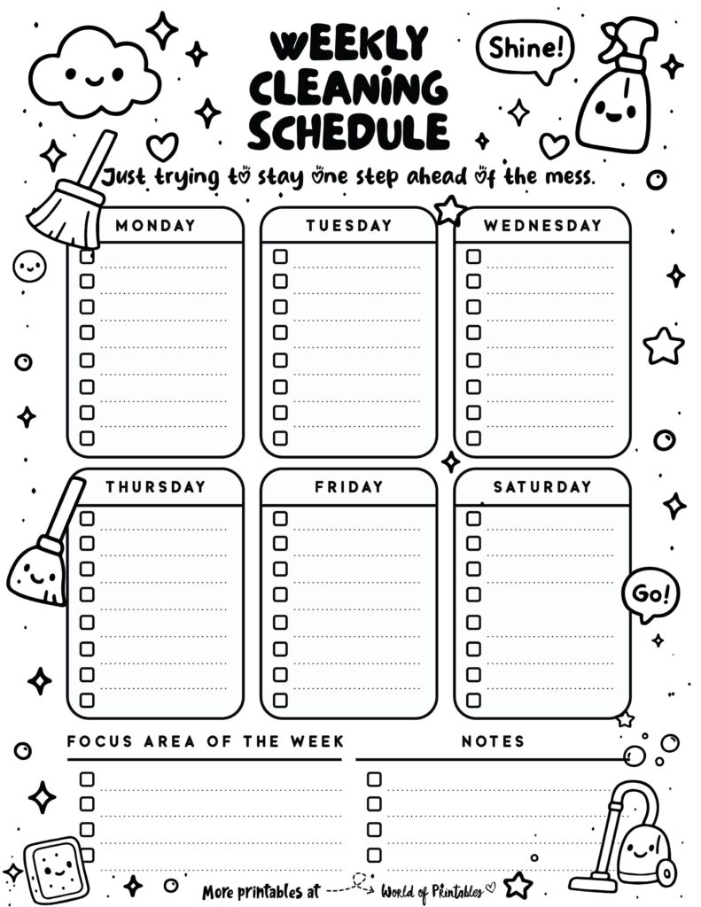 Printable Weekly Cleaning Schedule-116