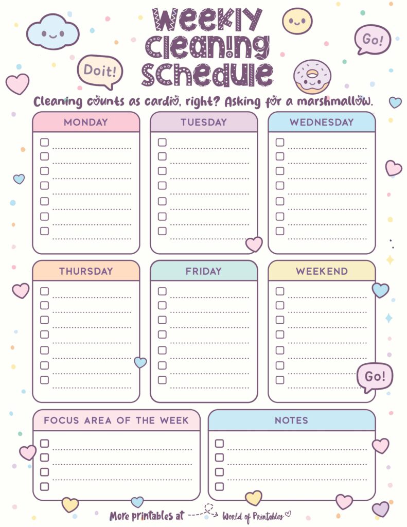 Printable Weekly Cleaning Schedule-121_1