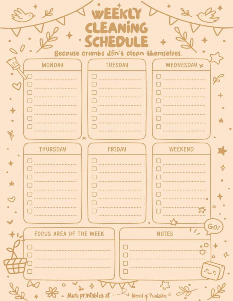 Printable Weekly Cleaning Schedule-127_1