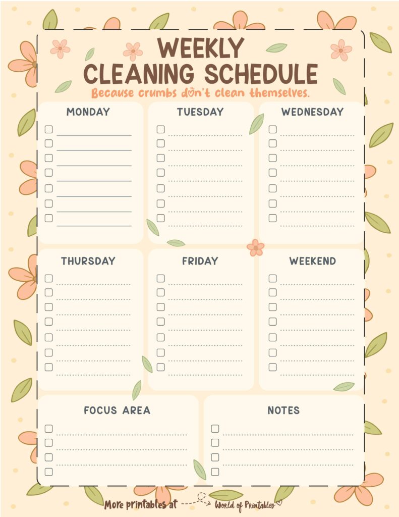 Printable Weekly Cleaning Schedule-153_1