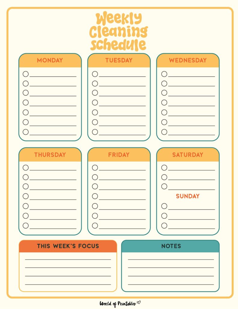 Printable Weekly Cleaning Schedule-16