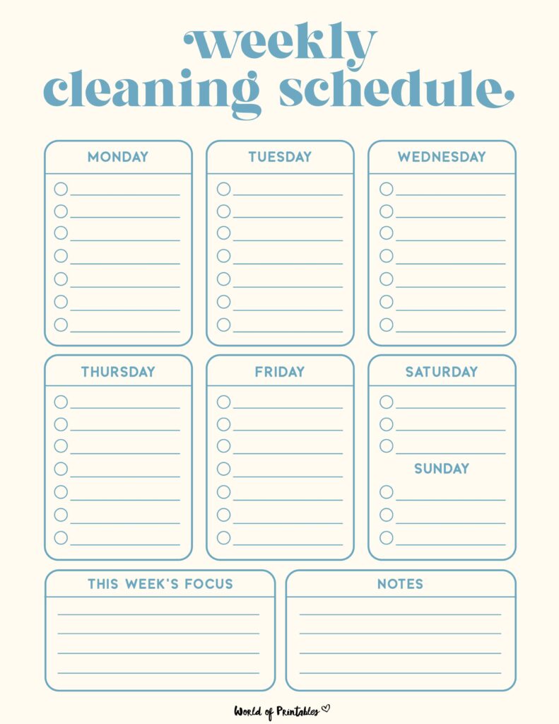 Printable Weekly Cleaning Schedule-17