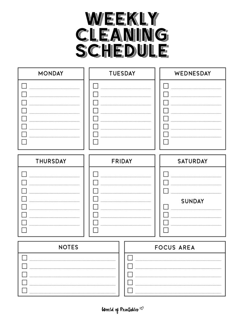 Printable Weekly Cleaning Schedule-21