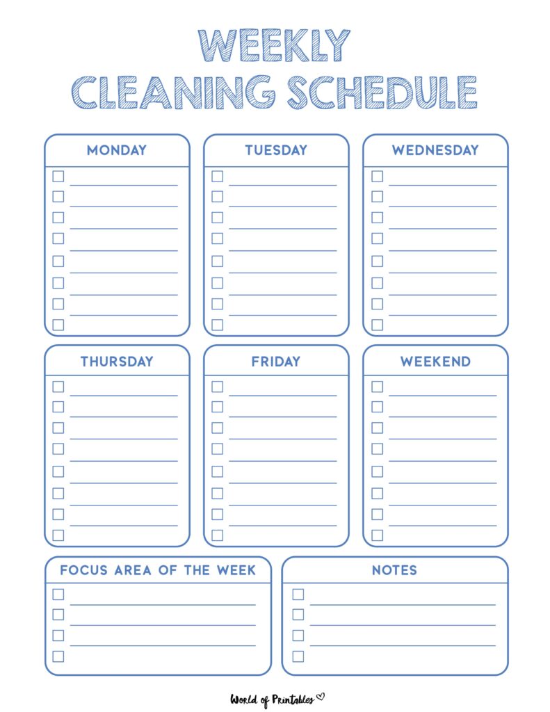 Printable Weekly Cleaning Schedule-28