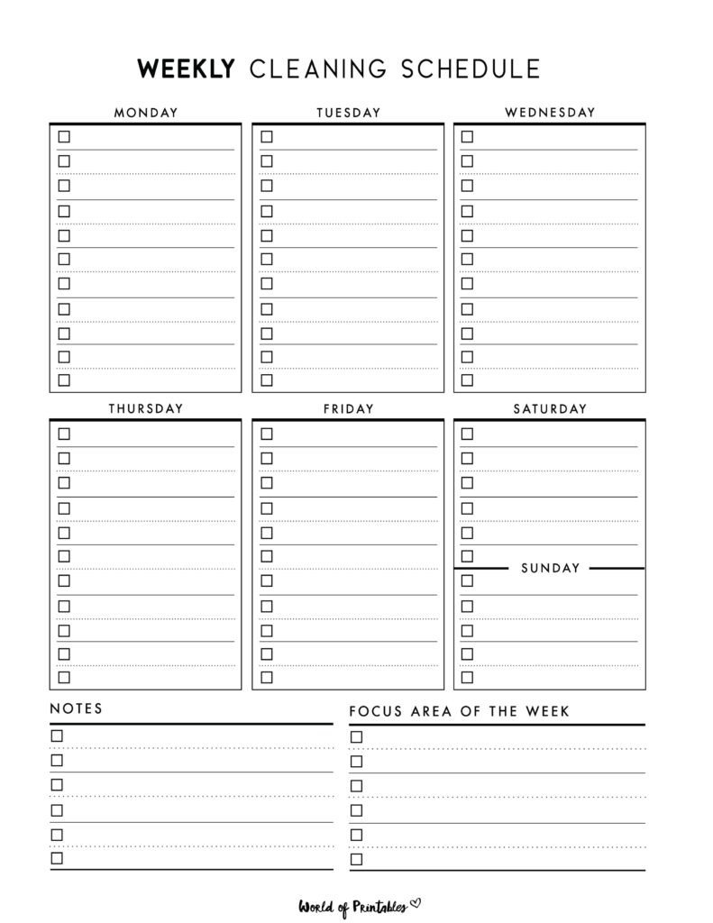 Printable Weekly Cleaning Schedule-31