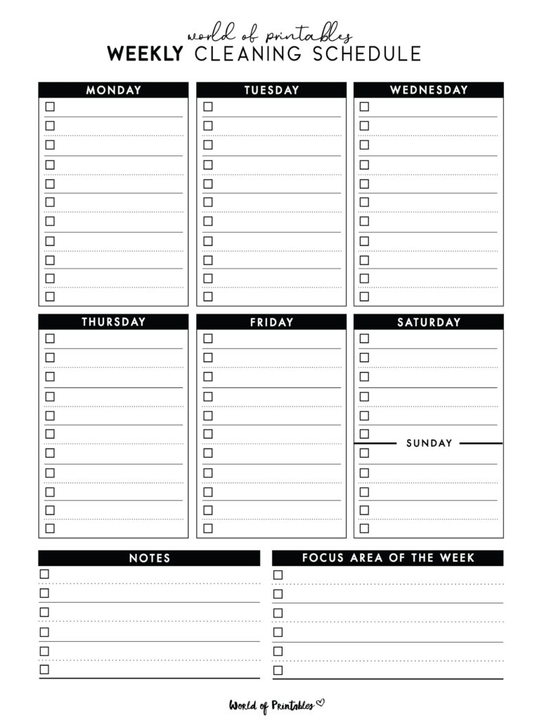 Printable Weekly Cleaning Schedule-32
