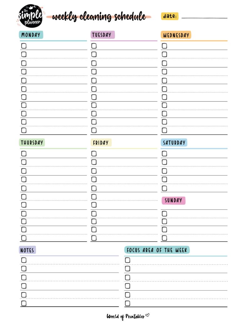 Printable Weekly Cleaning Schedule-33