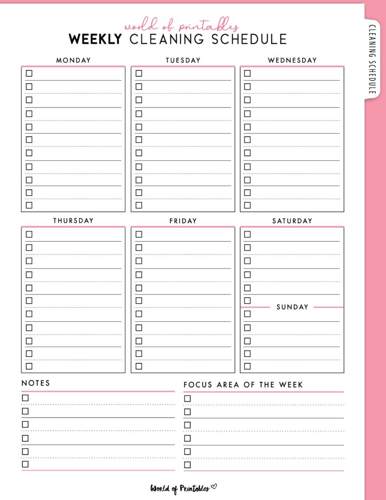 Printable Weekly Cleaning Schedule-36