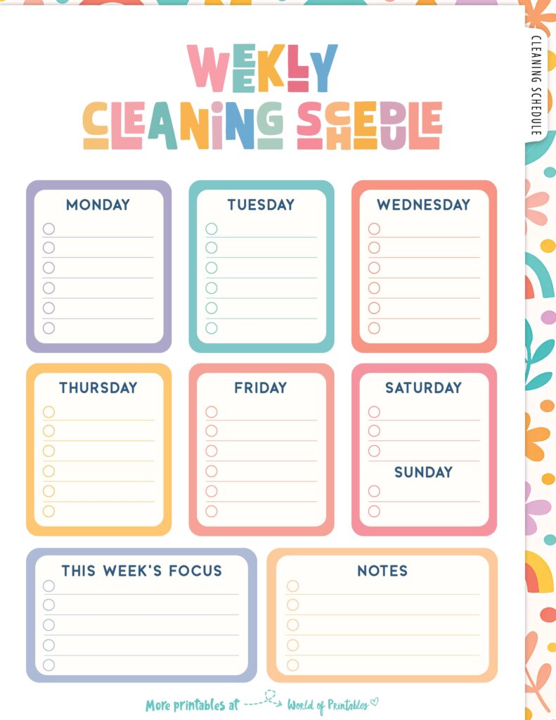 Printable Weekly Cleaning Schedule-38