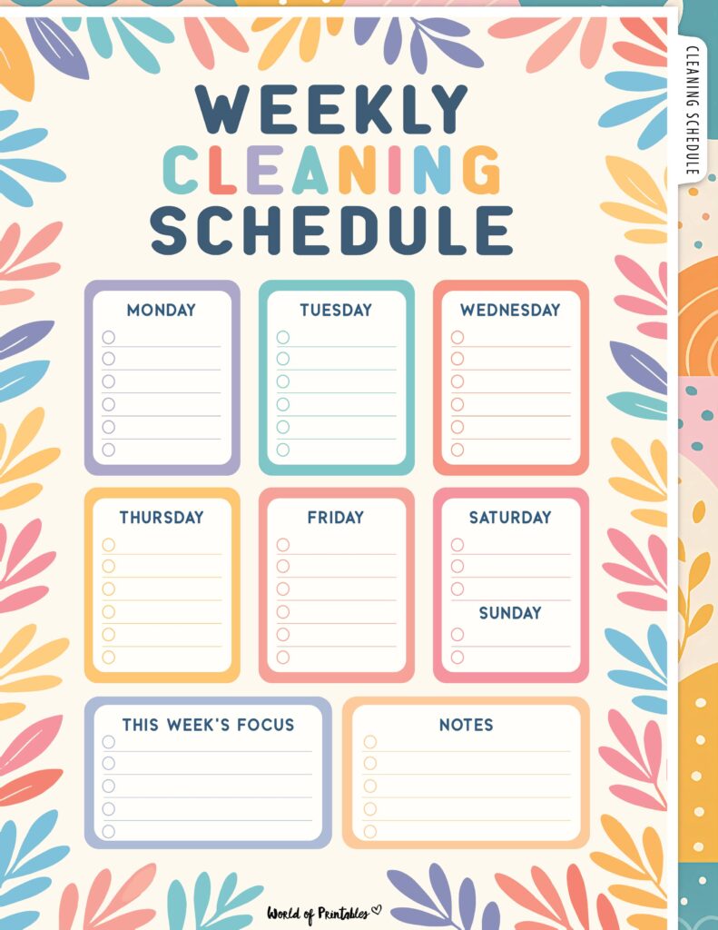 Printable Weekly Cleaning Schedule-39