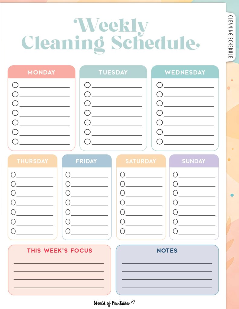 Printable Weekly Cleaning Schedule-47