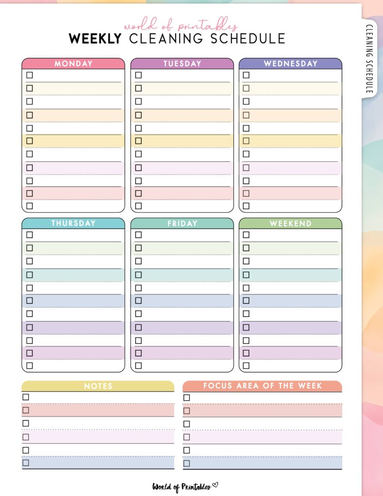 Printable Weekly Cleaning Schedule-56