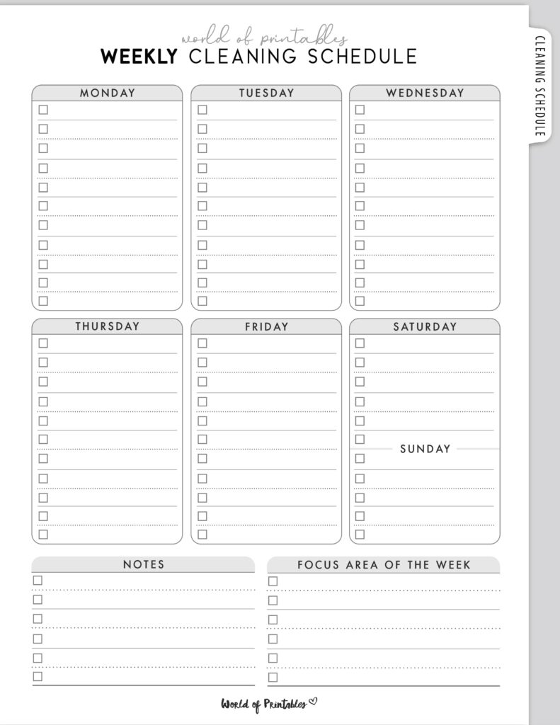 Printable Weekly Cleaning Schedule-66