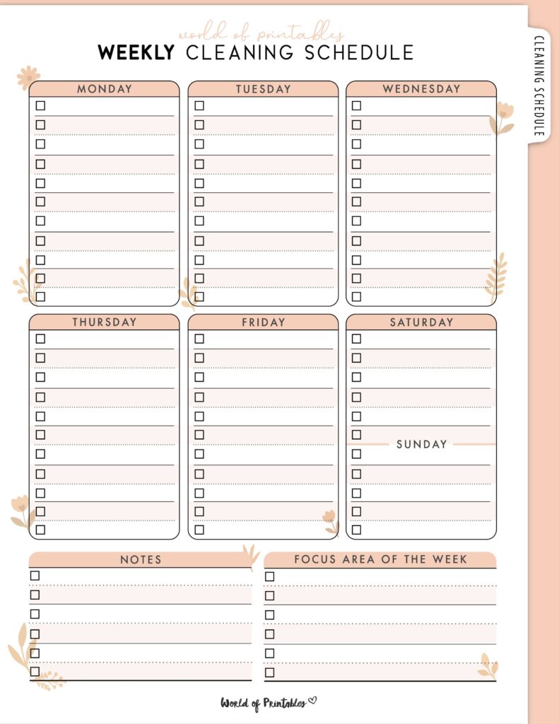 Printable Weekly Cleaning Schedule-71