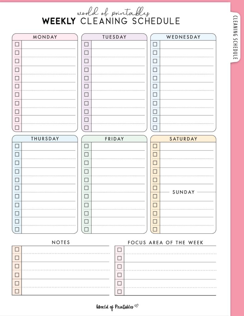 Printable Weekly Cleaning Schedule-72