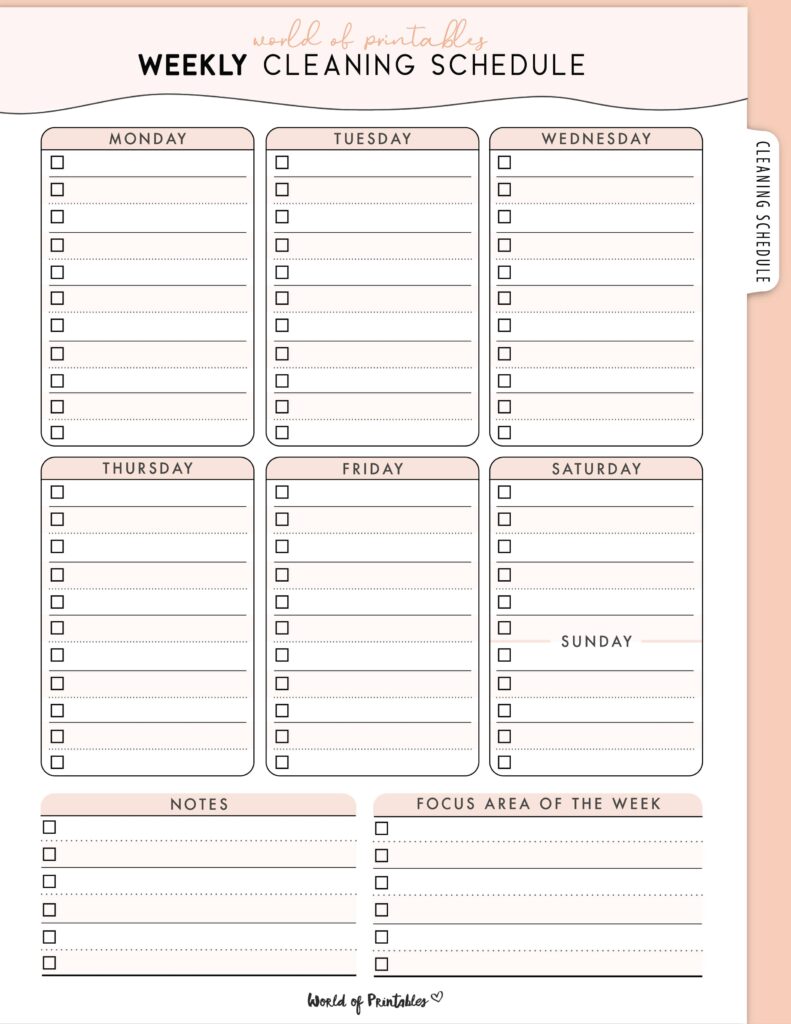 Printable Weekly Cleaning Schedule-73