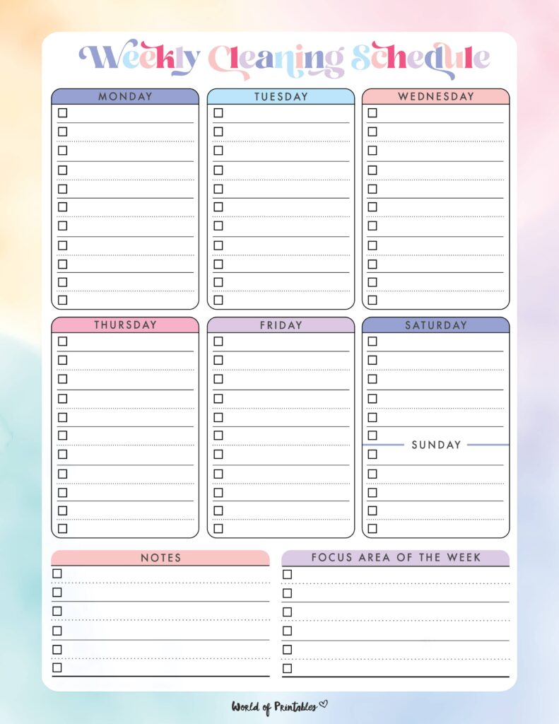 Printable Weekly Cleaning Schedule-74