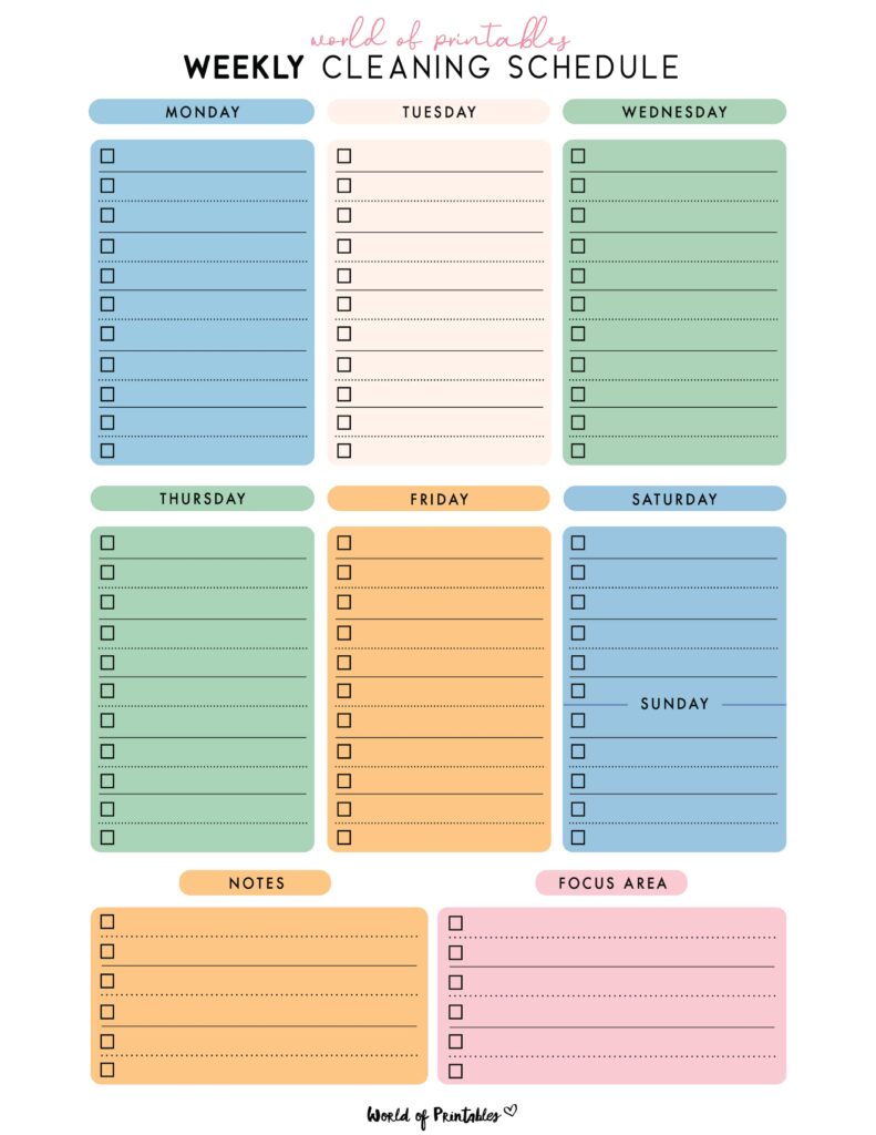 Printable Weekly Cleaning Schedule-78
