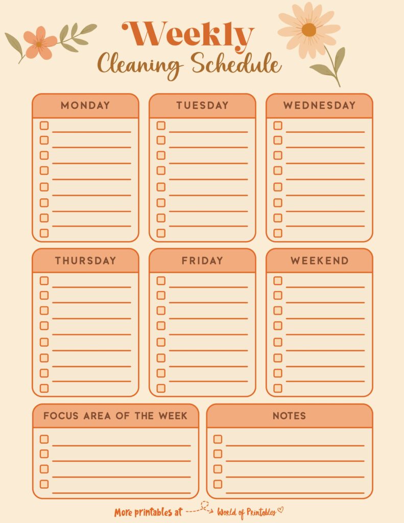Printable Weekly Cleaning Schedule-88