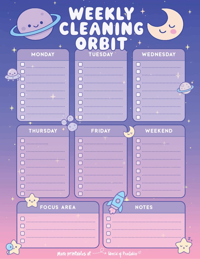Printable Weekly Cleaning Schedule-99