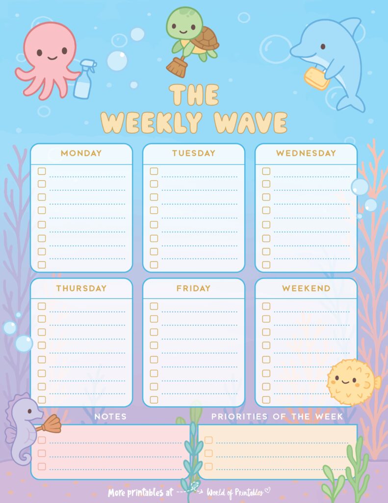 Printable Weekly Planner-101
