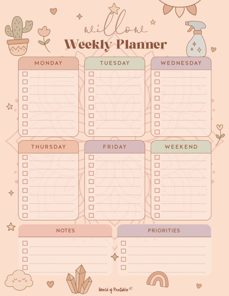 Printable Weekly Planner-103