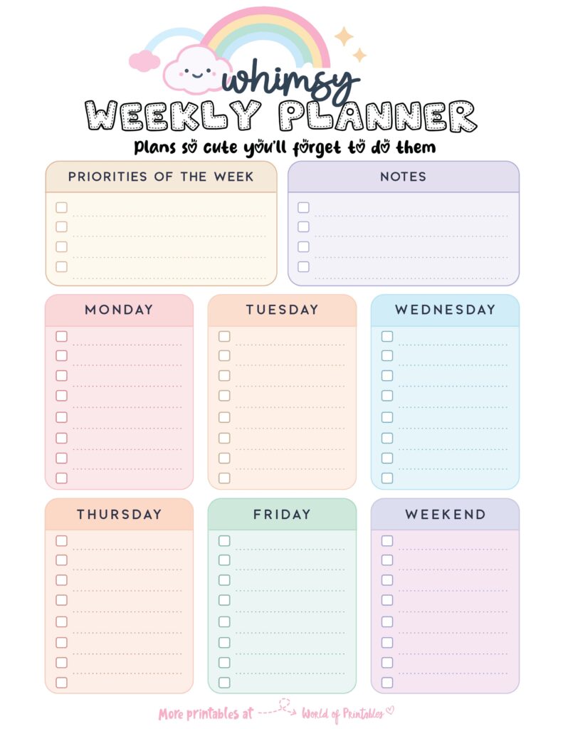 Printable Weekly Planner-104