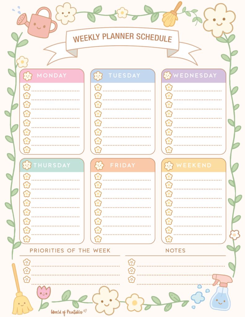 Printable Weekly Planner-106