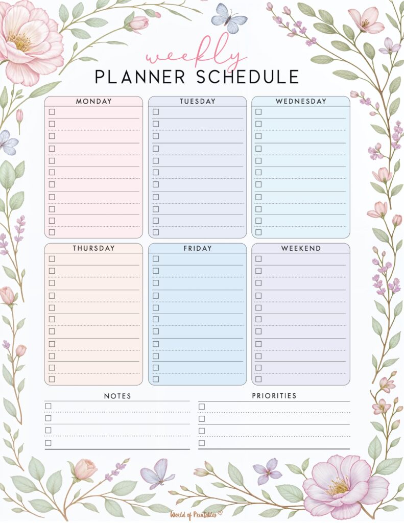 Printable Weekly Planner-107