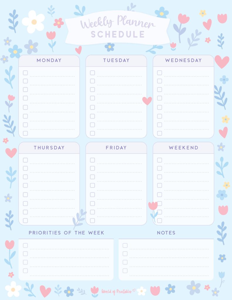 Printable Weekly Planner-109