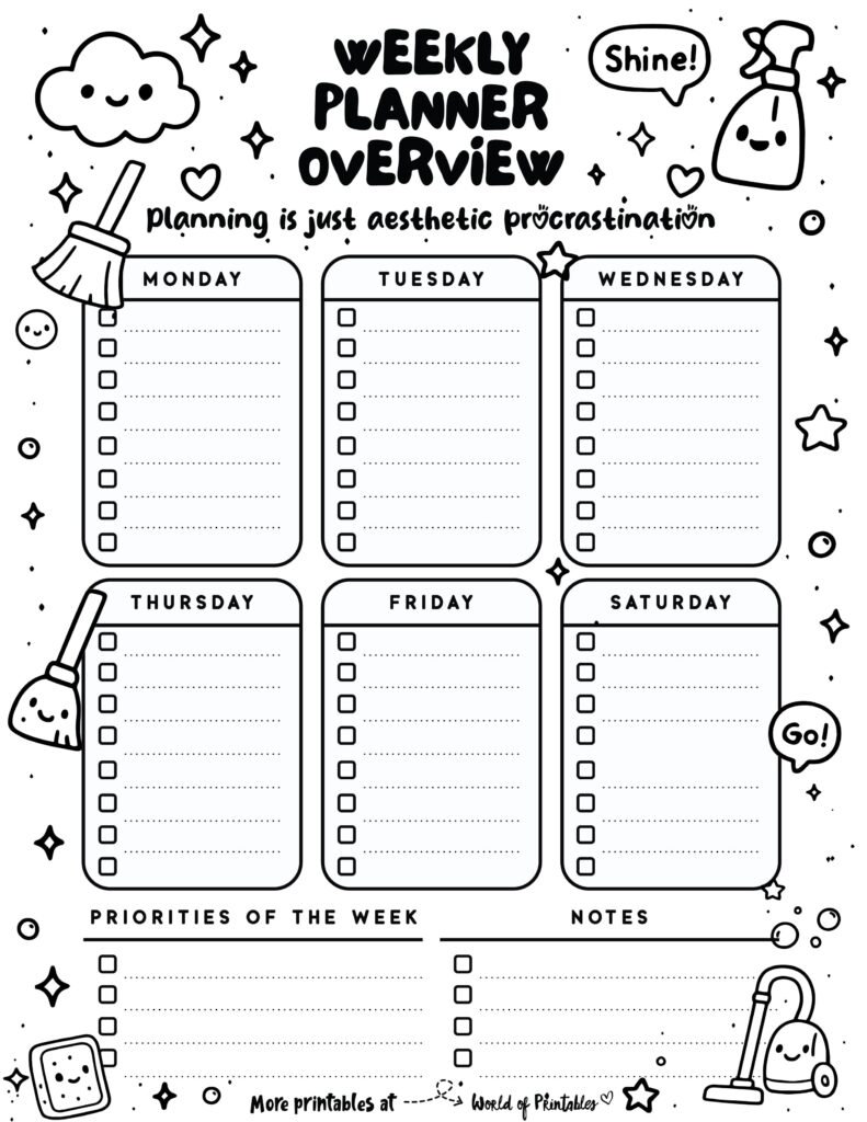 Printable Weekly Planner-116