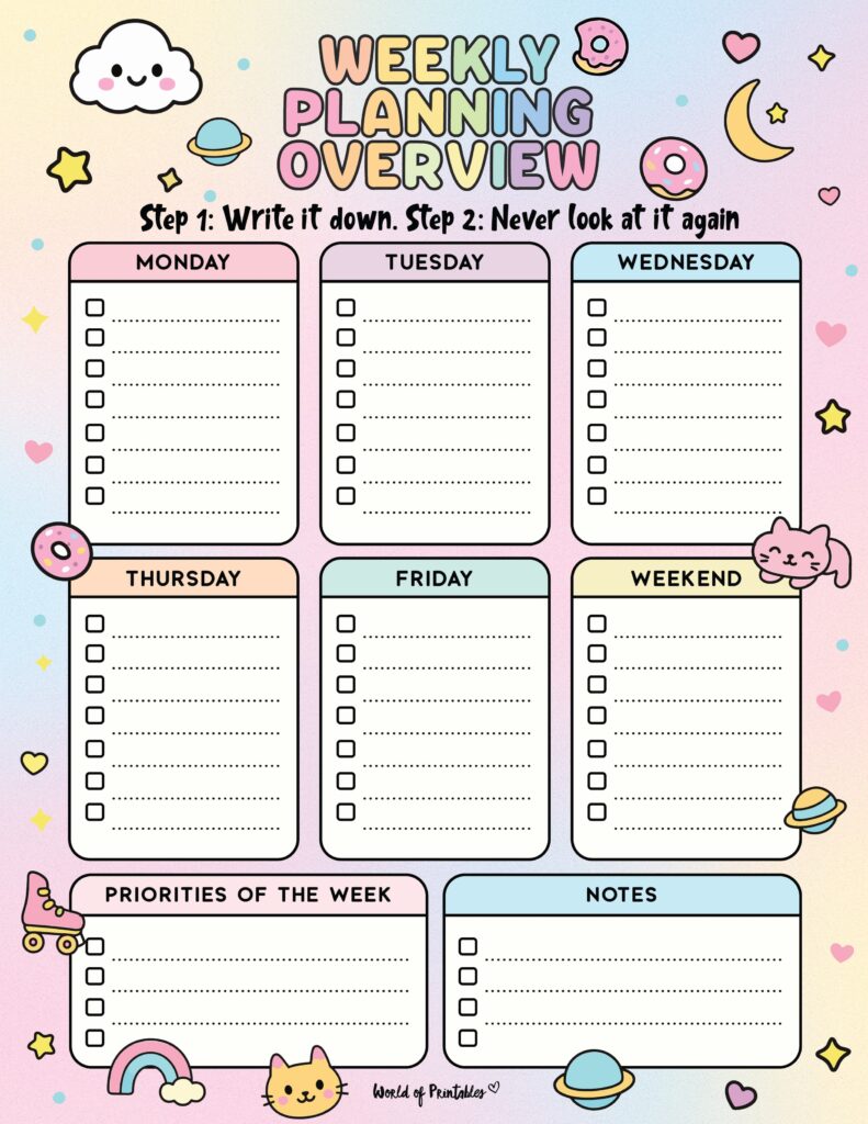 Printable Weekly Planner-117