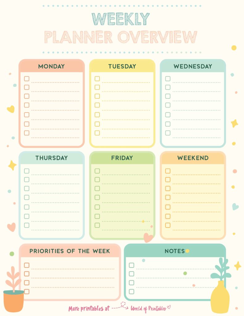 Printable Weekly Planner-124
