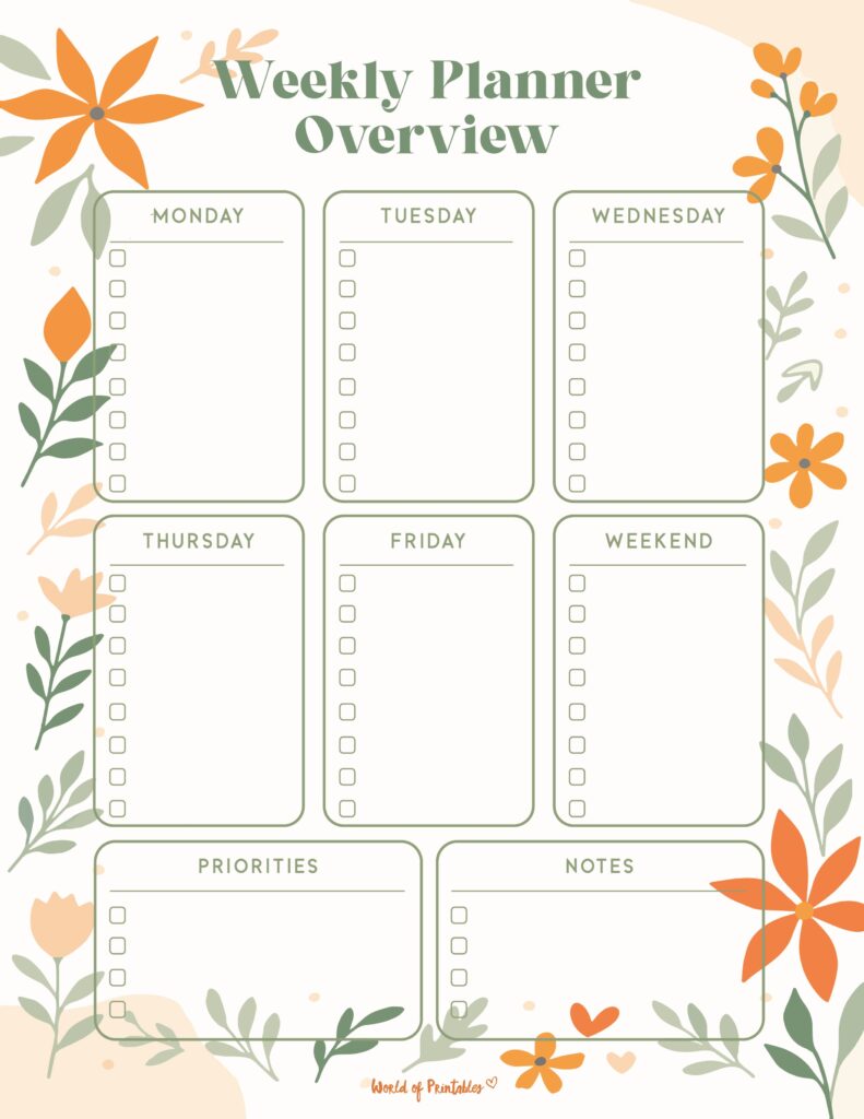 Printable Weekly Planner-127