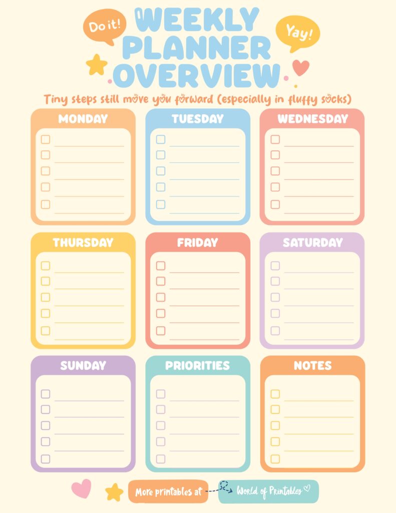 Printable Weekly Planner-131