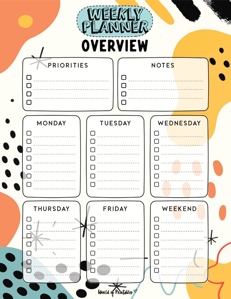 Printable Weekly Planner-135