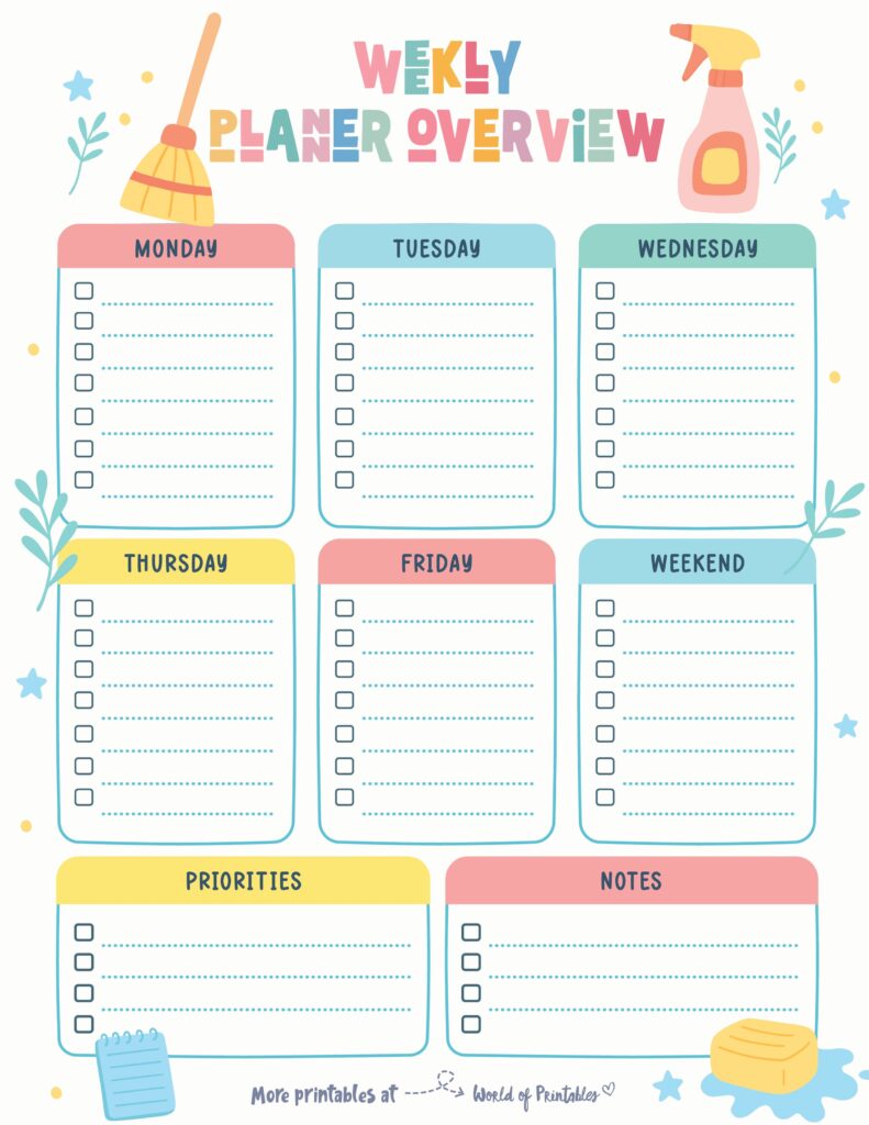 Printable Weekly Planner-138