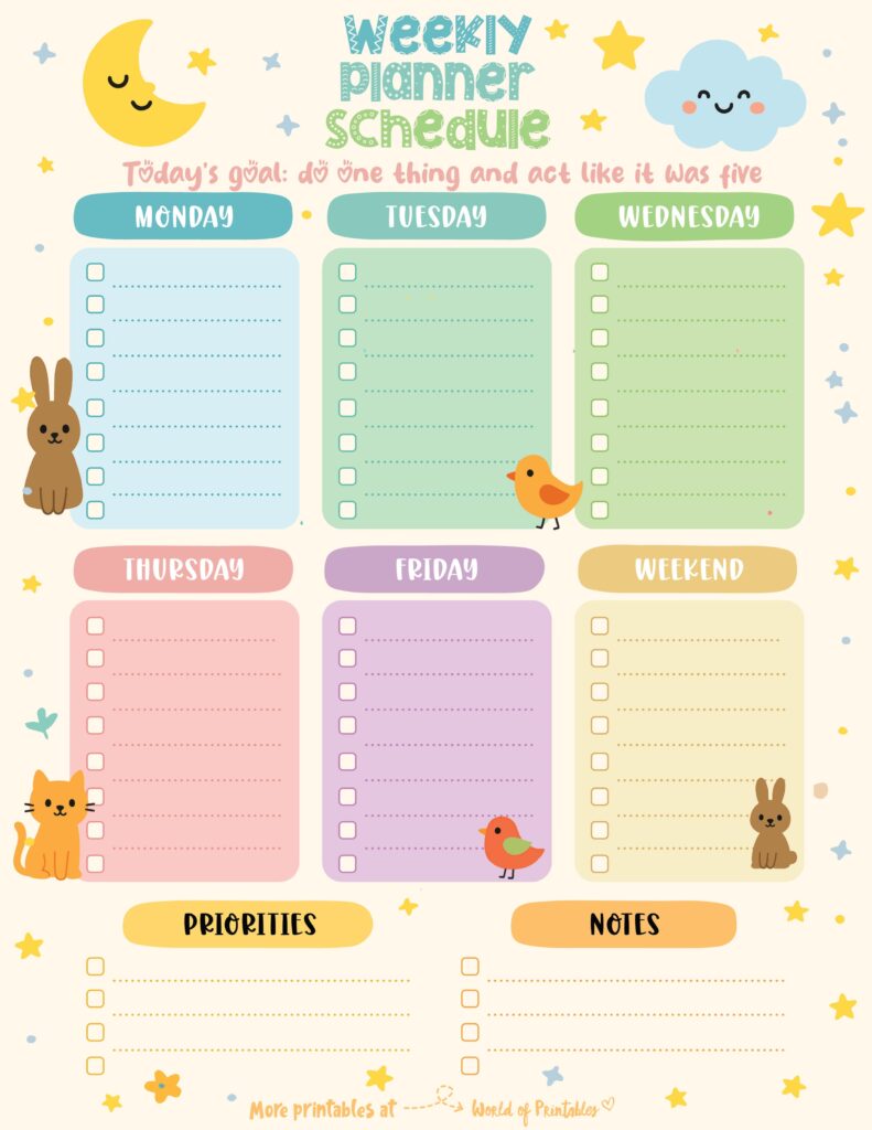 Printable Weekly Planner-141