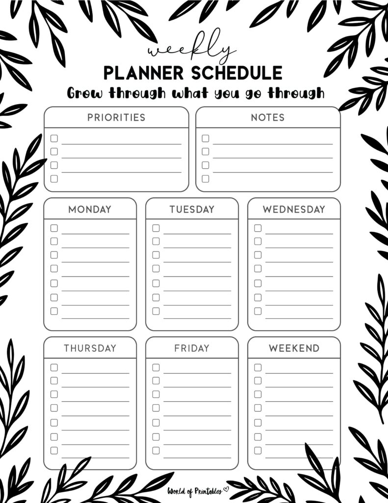 Printable Weekly Planner-151