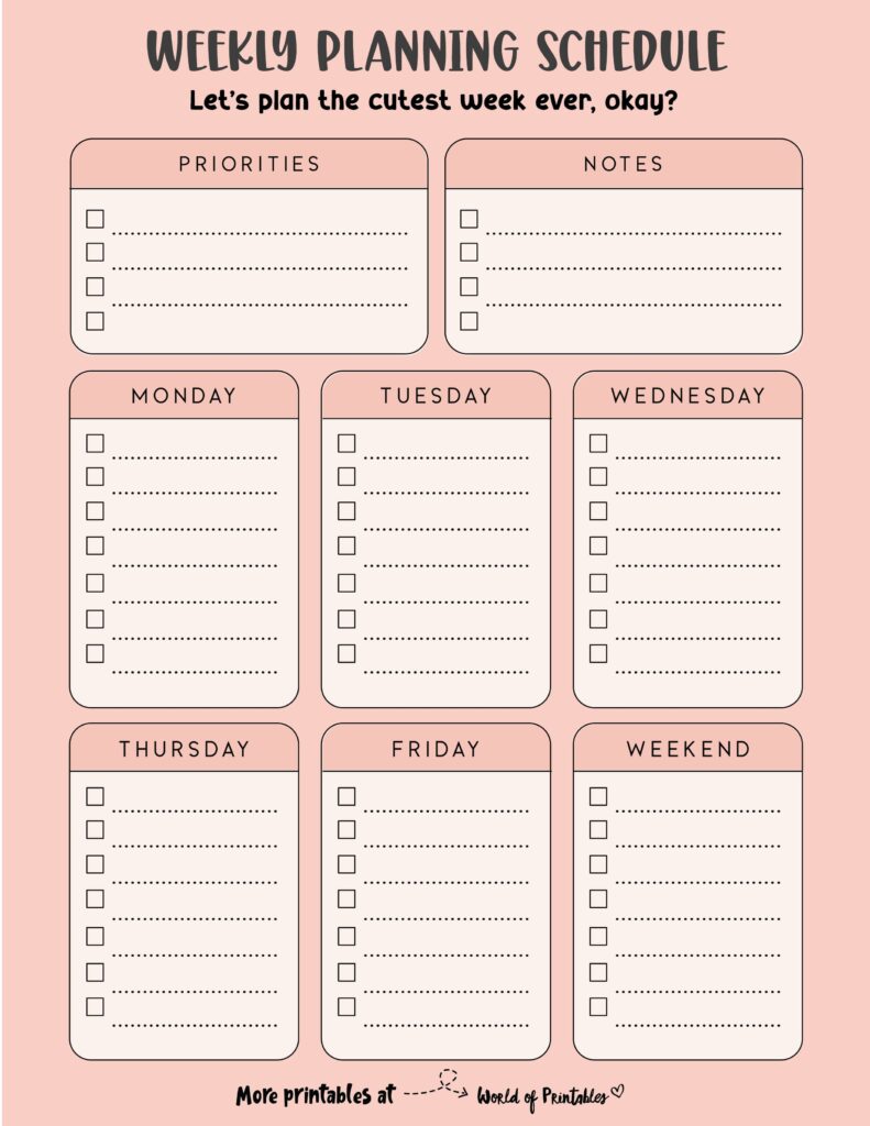 Printable Weekly Planner-154