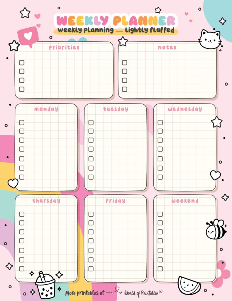 Printable Weekly Planner-160