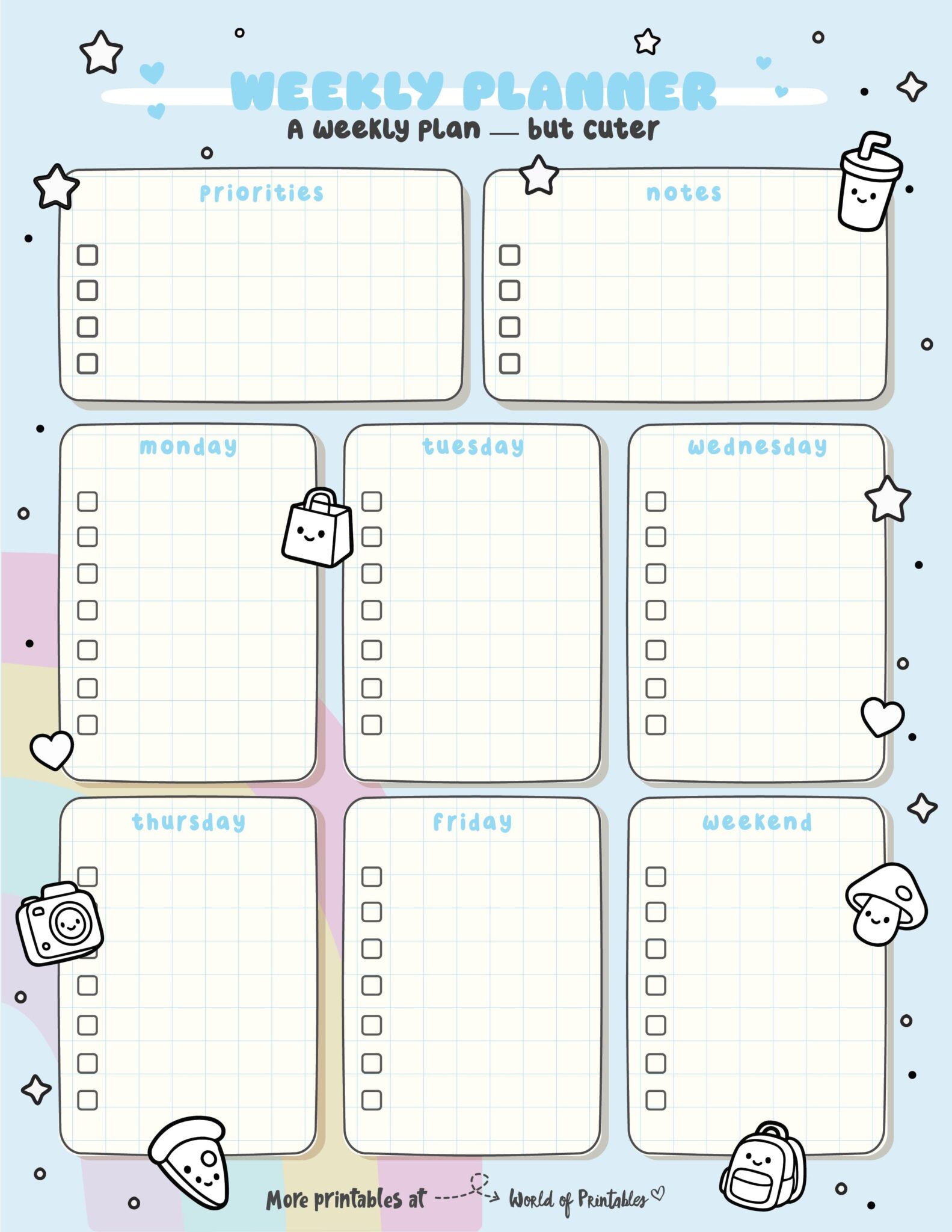 Weekly Planner Templates - World of Printables
