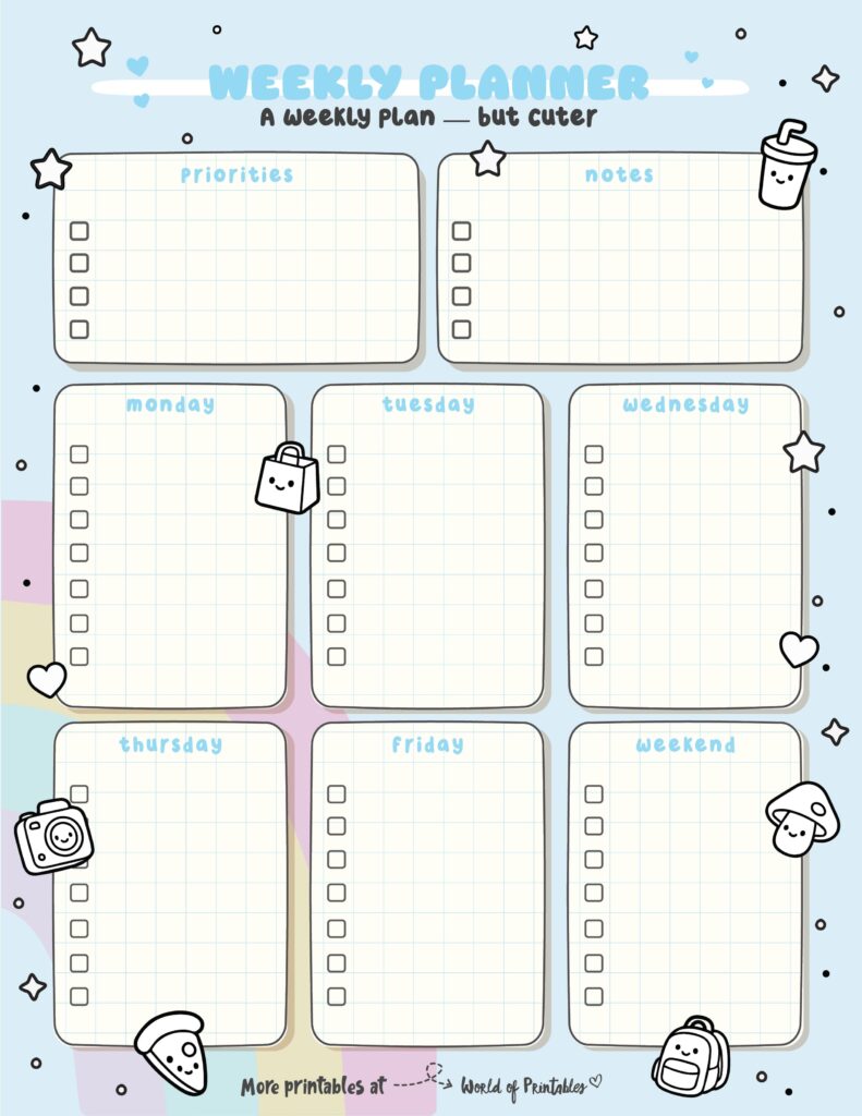Printable Weekly Planner-167