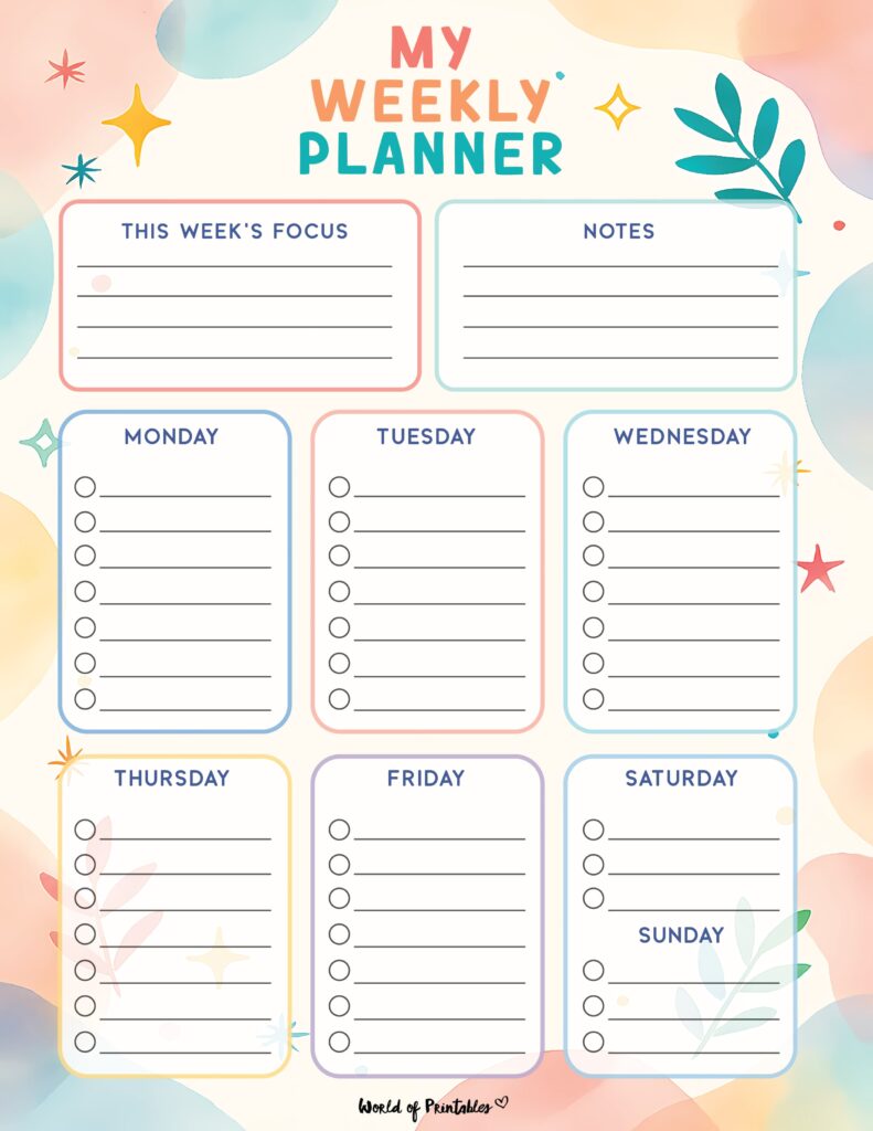 Printable Weekly Planner-19