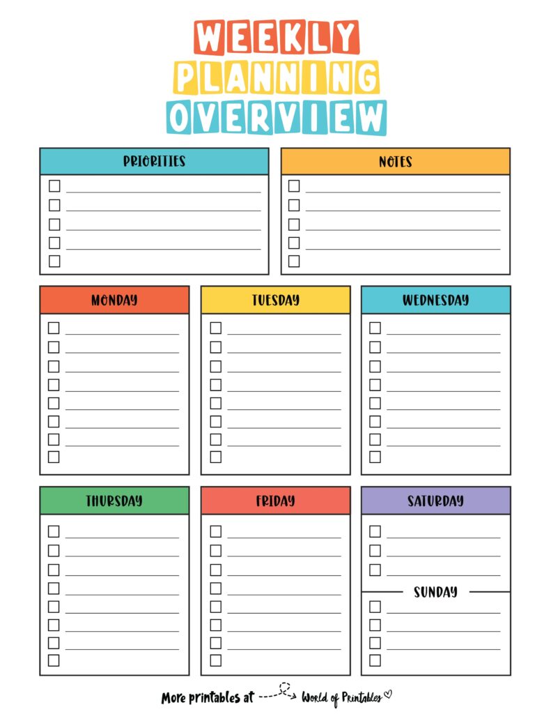 Printable Weekly Planner-24